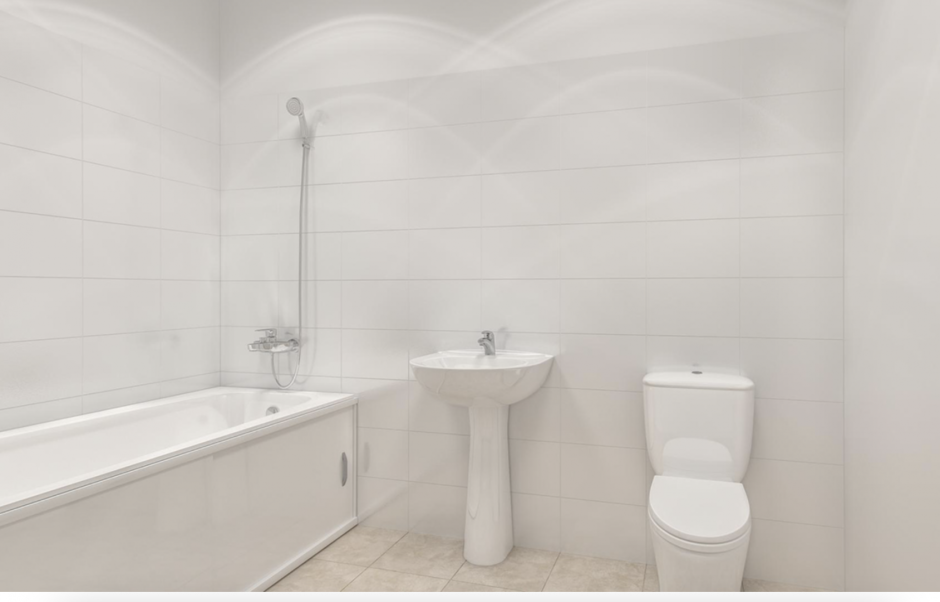 Ванная комната с отделкой застройщика