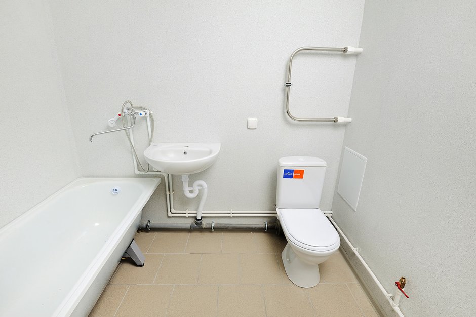 Отделка от застройщика туалет