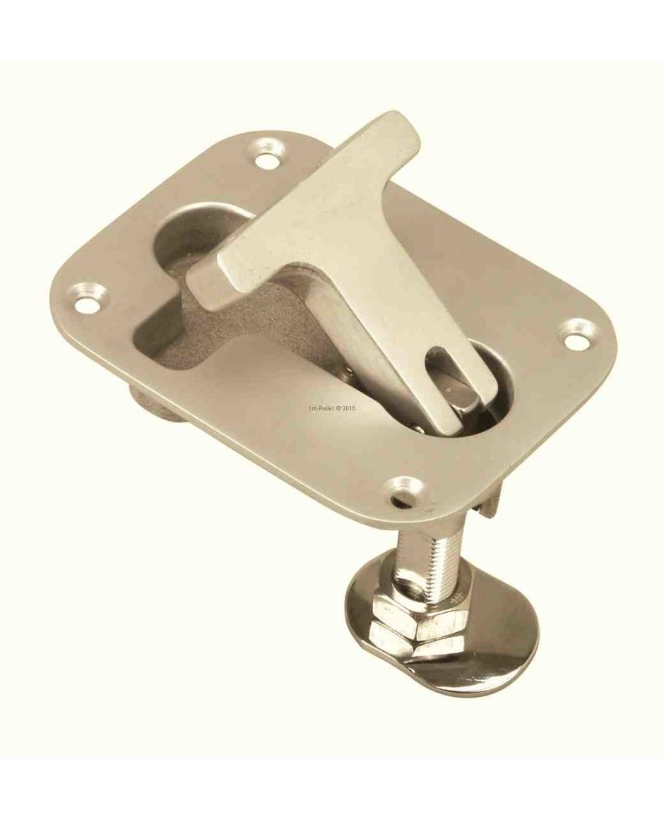 Шпингалет (80 мм длина защелки, 60 мм ширина крепежной планки)