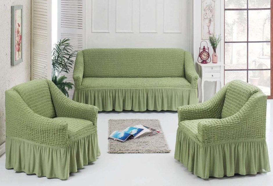 Накидки для дивана сиреневые