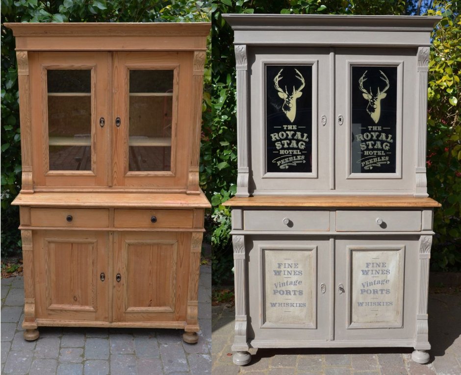 Реставрированный сервант