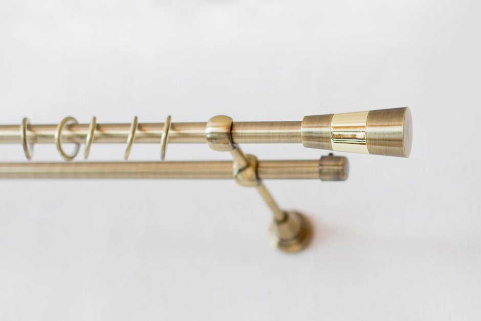 Карниз 08480 темный орех однорядный круглый настенный