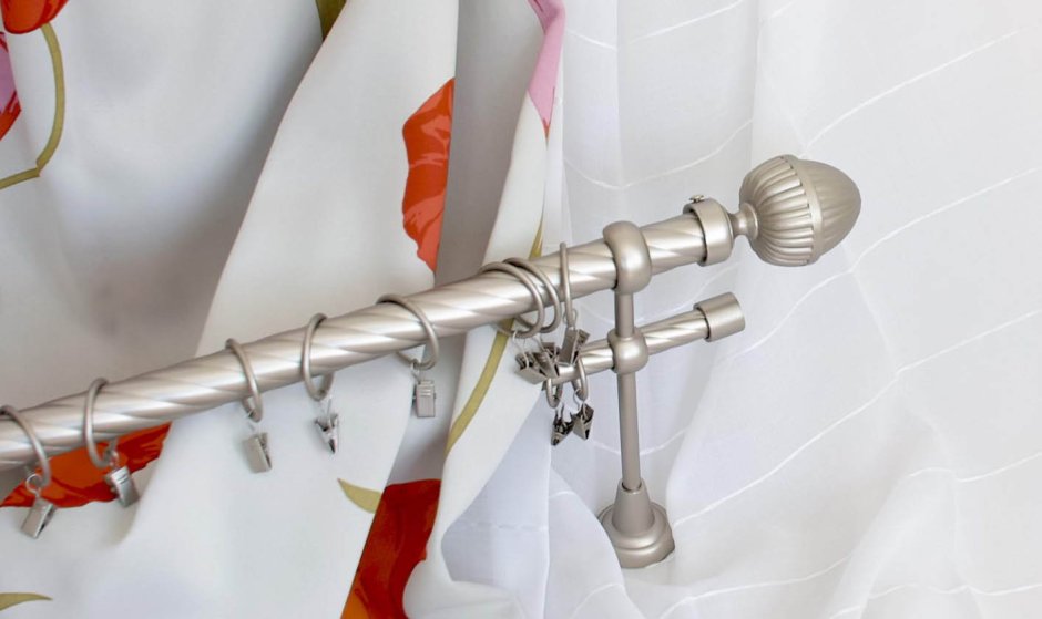 Карнизы металлические двухрядные антик 30 мм