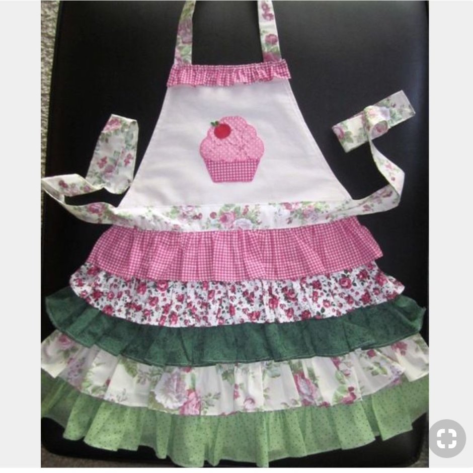 Пэчворк фартук из джинсы