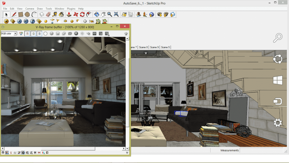 Рендер после скетчап