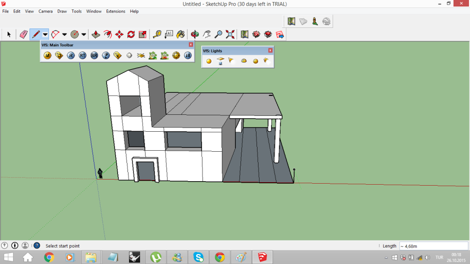 Интересная фигура в скетчапе