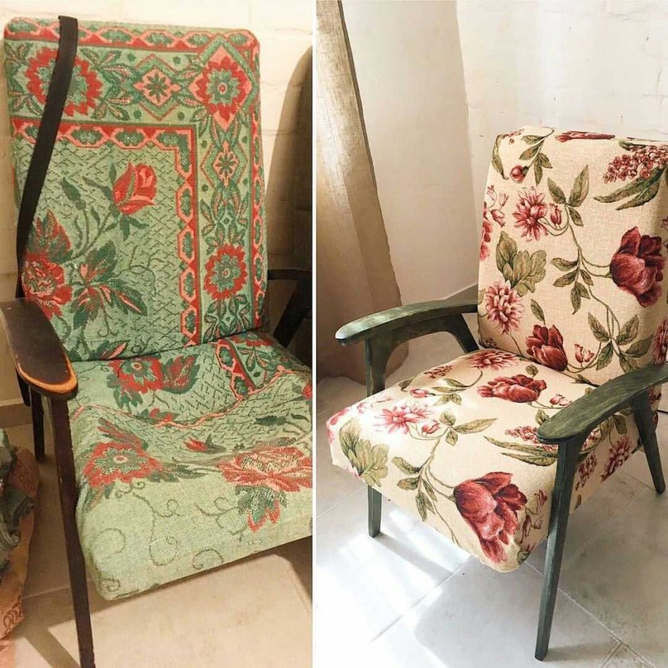 Переделанные старые кресла