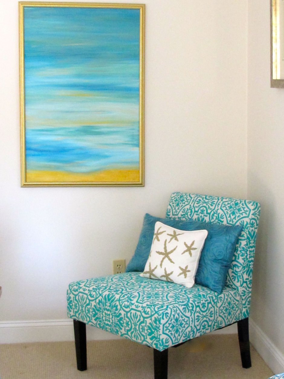 Картина в бирюзовых тонах