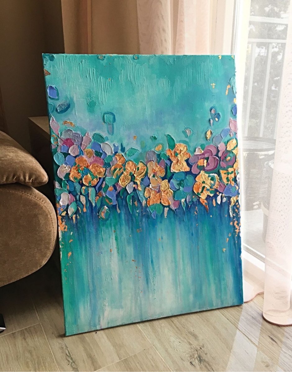 Интерьерные картины бирюза