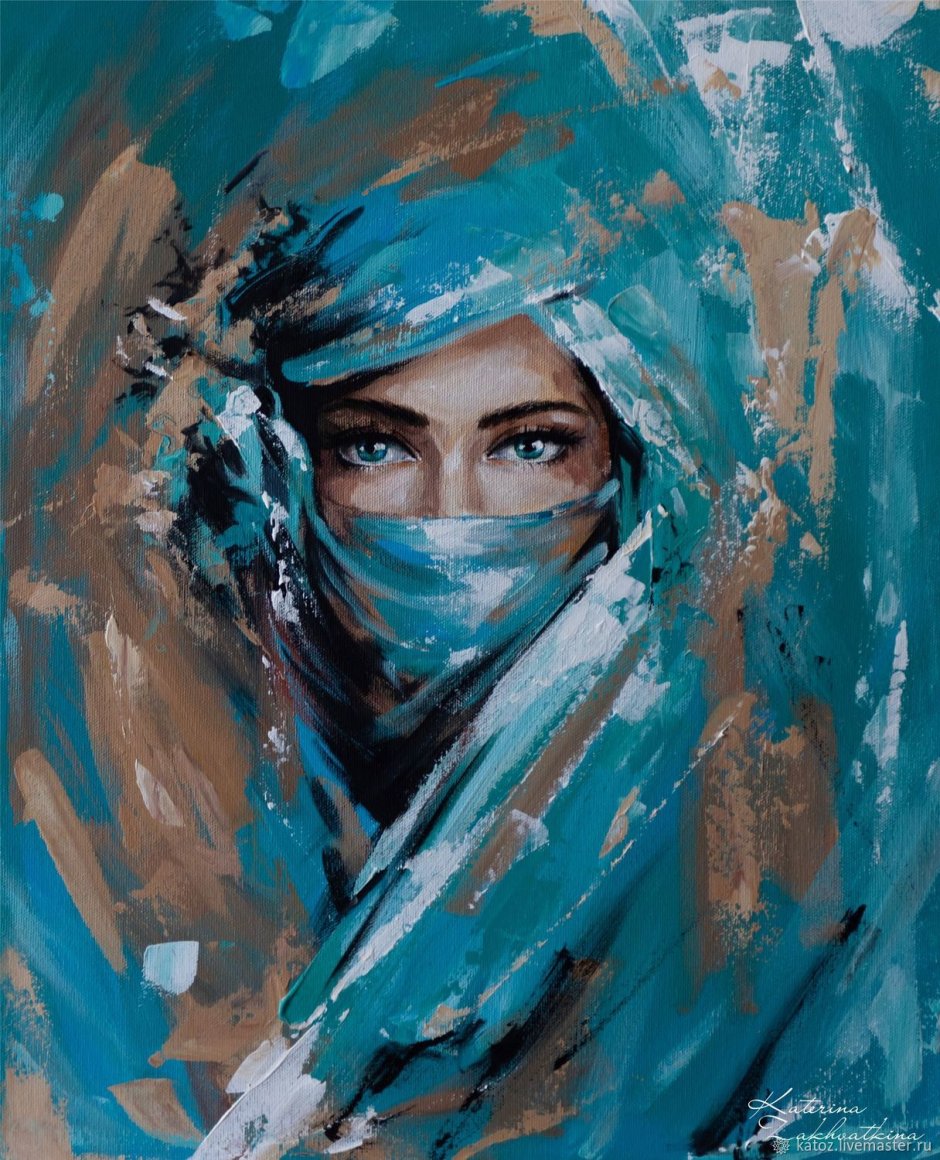 Бирюзовая картина