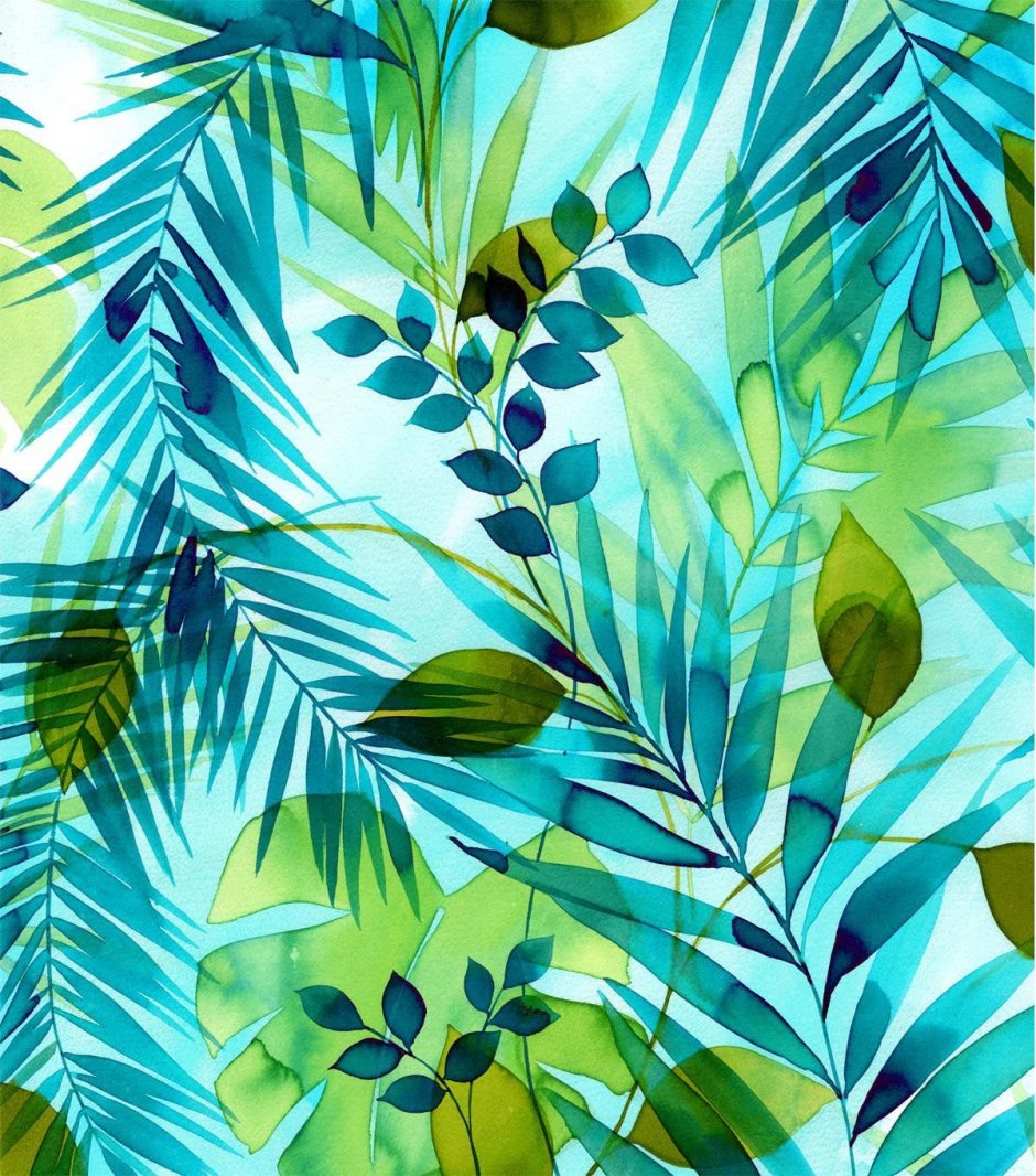 Тропические листья Пинтерест