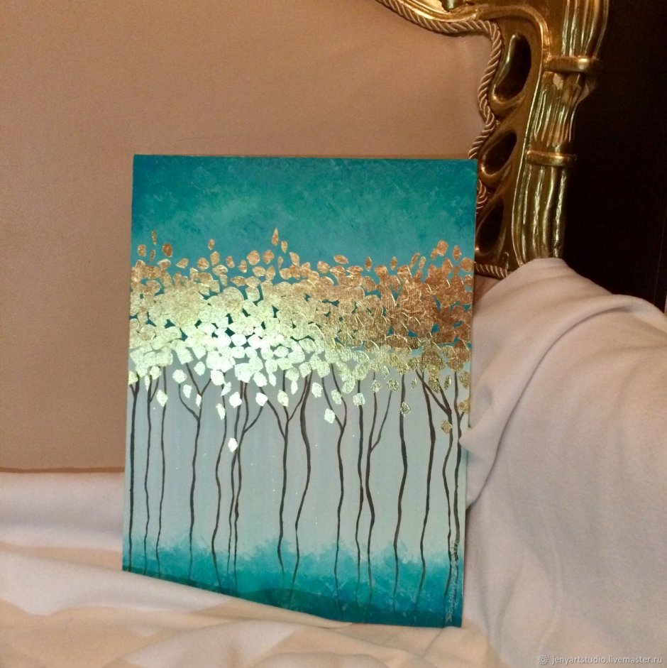 Интерьерные картины с поталью