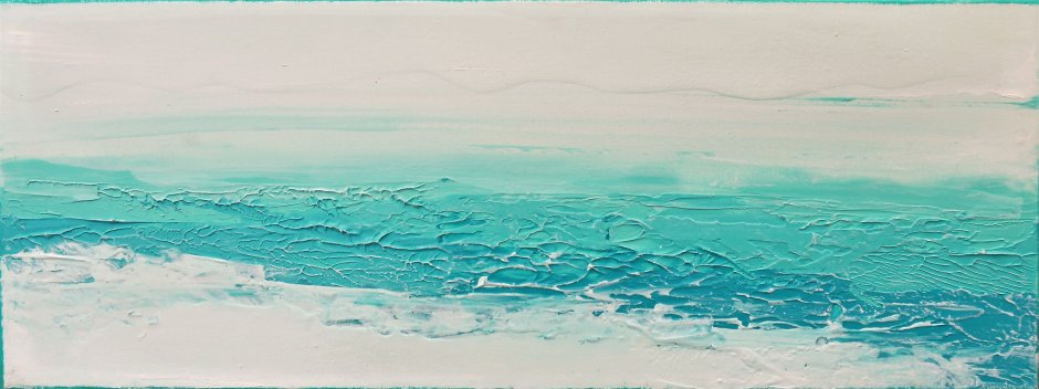 Бирюзовое море акварель