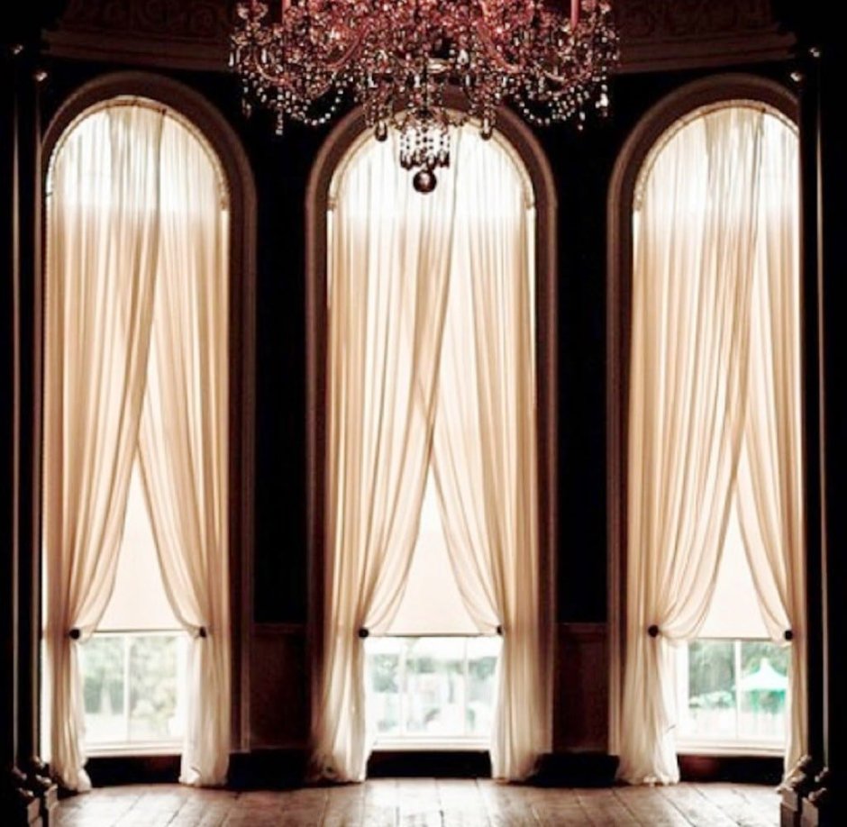 Шторы на овальные окна