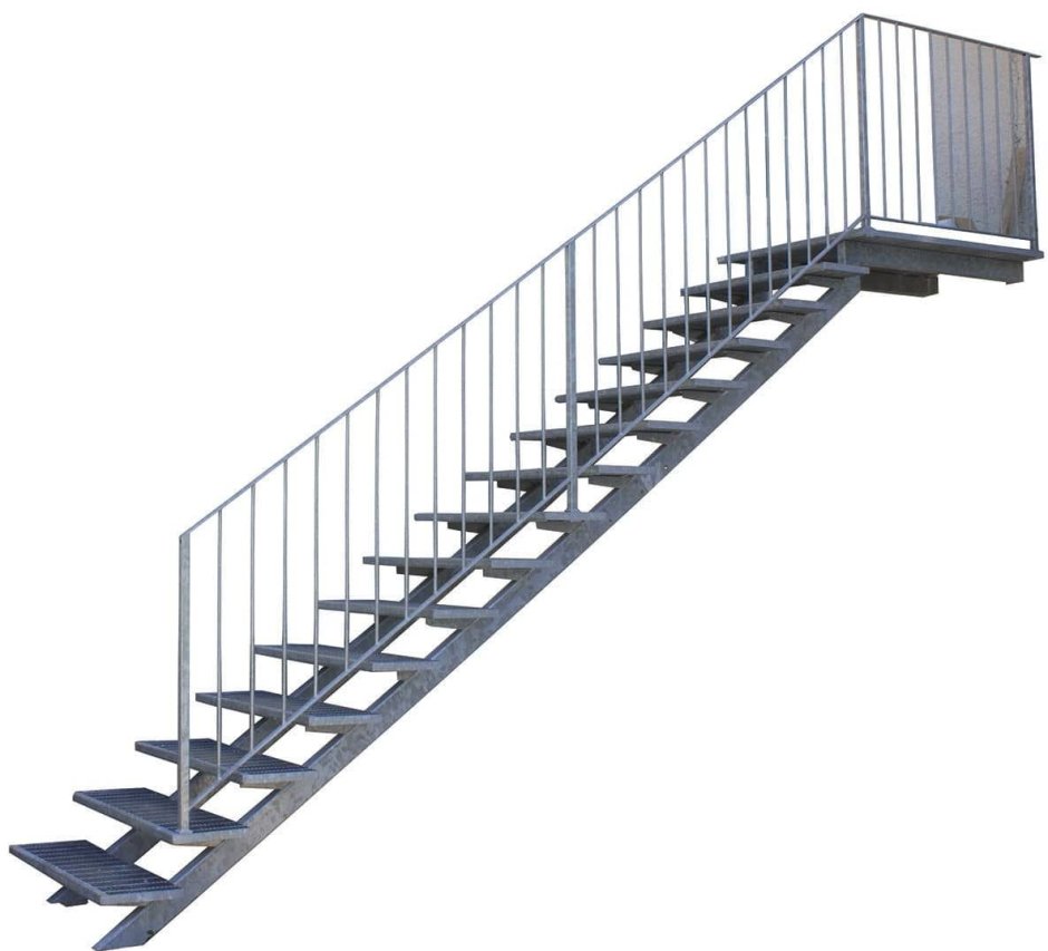 Трехмаршевая эвакуационная лестница