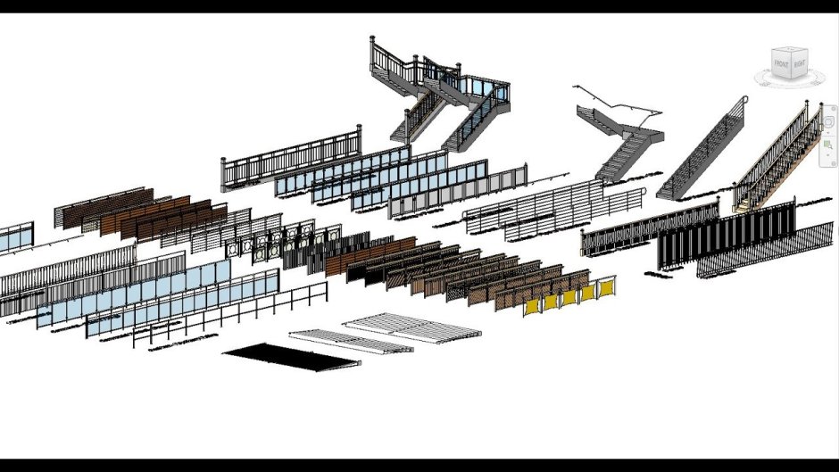 Лестница одномаршевая на одном косоуре "ЛВО-805"