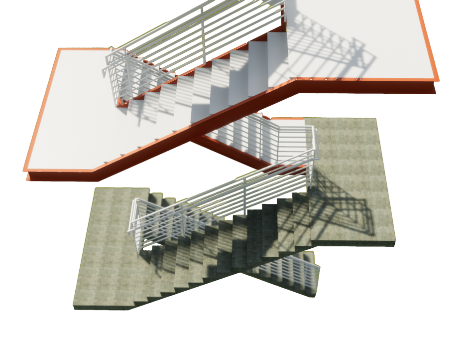 Металлическая лестница ревит семейство