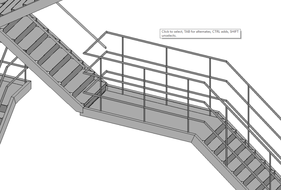 Лестница п-1-1 Revit