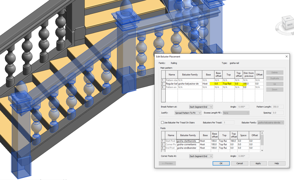 Top view Steel Stair
