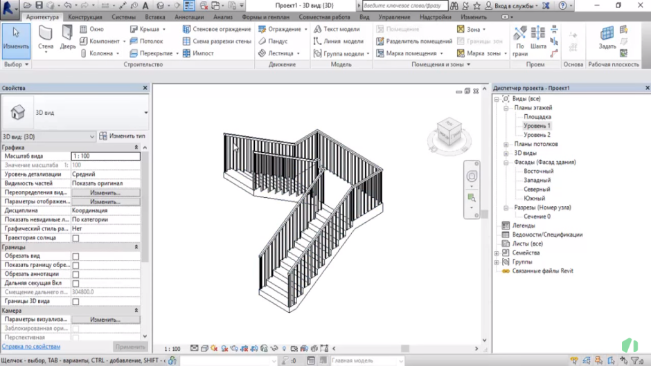 Сварная винтовая лестница