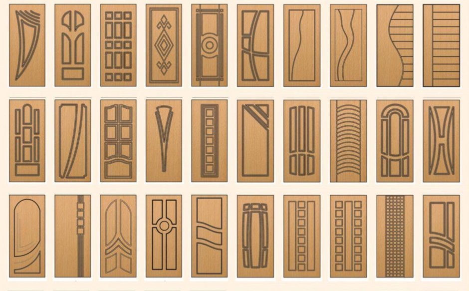 Фрезеровки накладки на двери МДФ