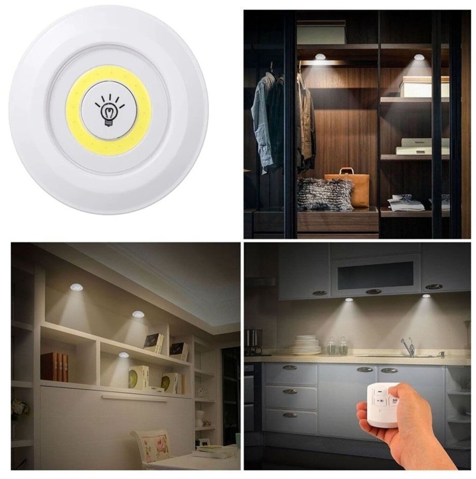 Led Light with Remote Control Set of 3