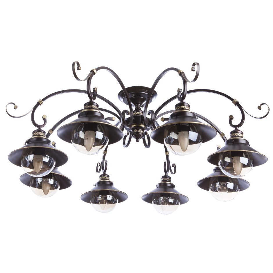 Люстра Laura 8xe27x60вт бронза