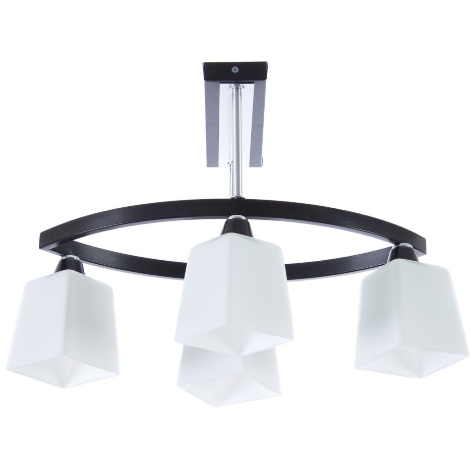 Люстра Вязель 6xe14x60 Вт, цвет венге/хром