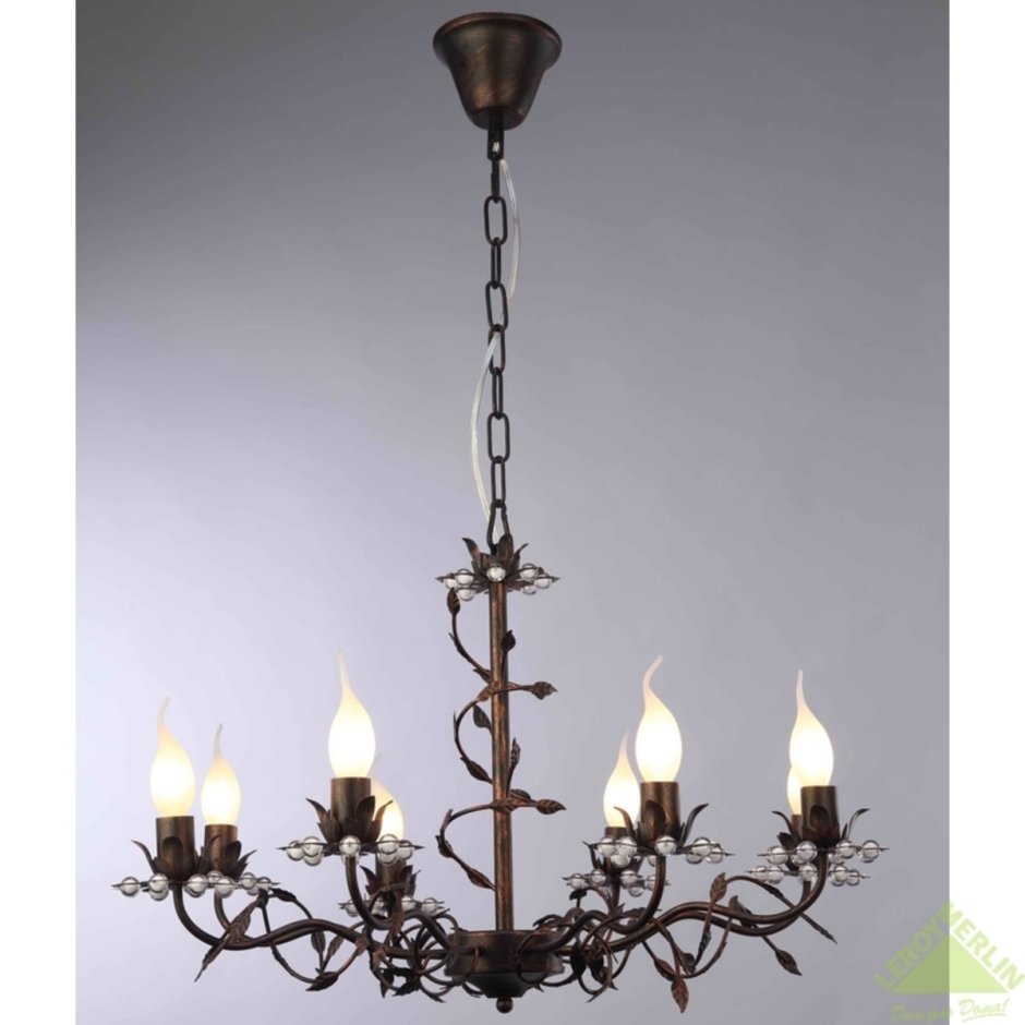 Леруа Мерлен люстра 8xe14/ 60 Вт