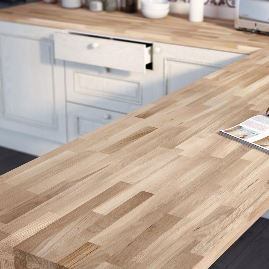 Столешница 110 МДФ белая Леруа Мерлен