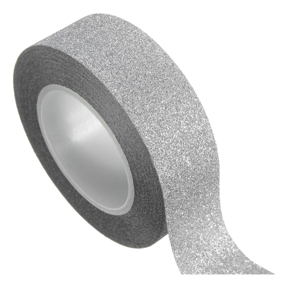 Лента декоративная самоклеющаяся серебристая