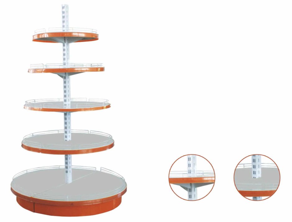 Торговый стеллаж круглый