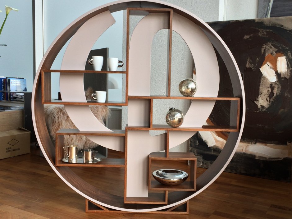 Круглые книжные полки