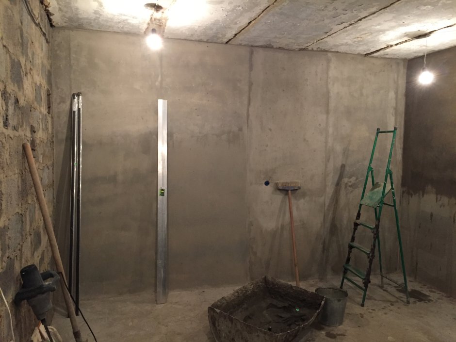 Оштукатуривание гаража