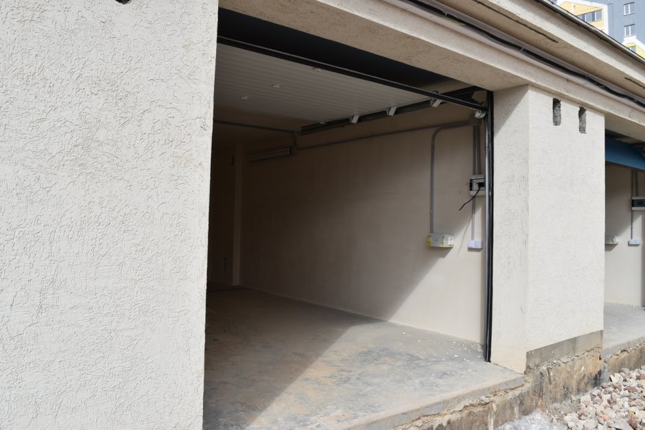 Внешняя штукатурка гаража