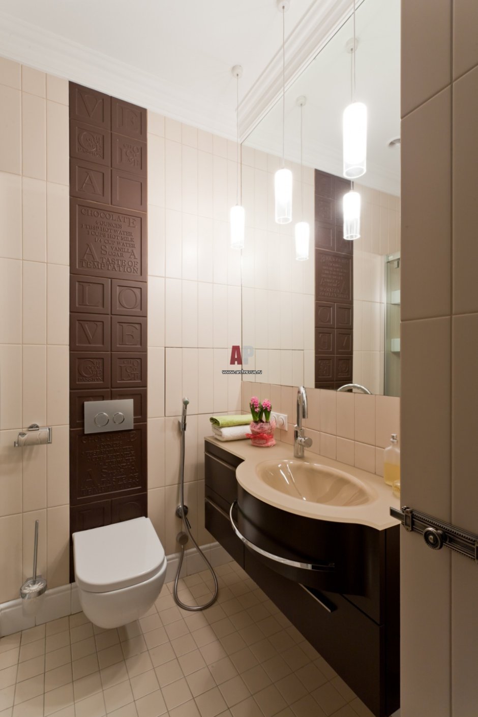 Ванная комната и туалет раздельные в одном стиле