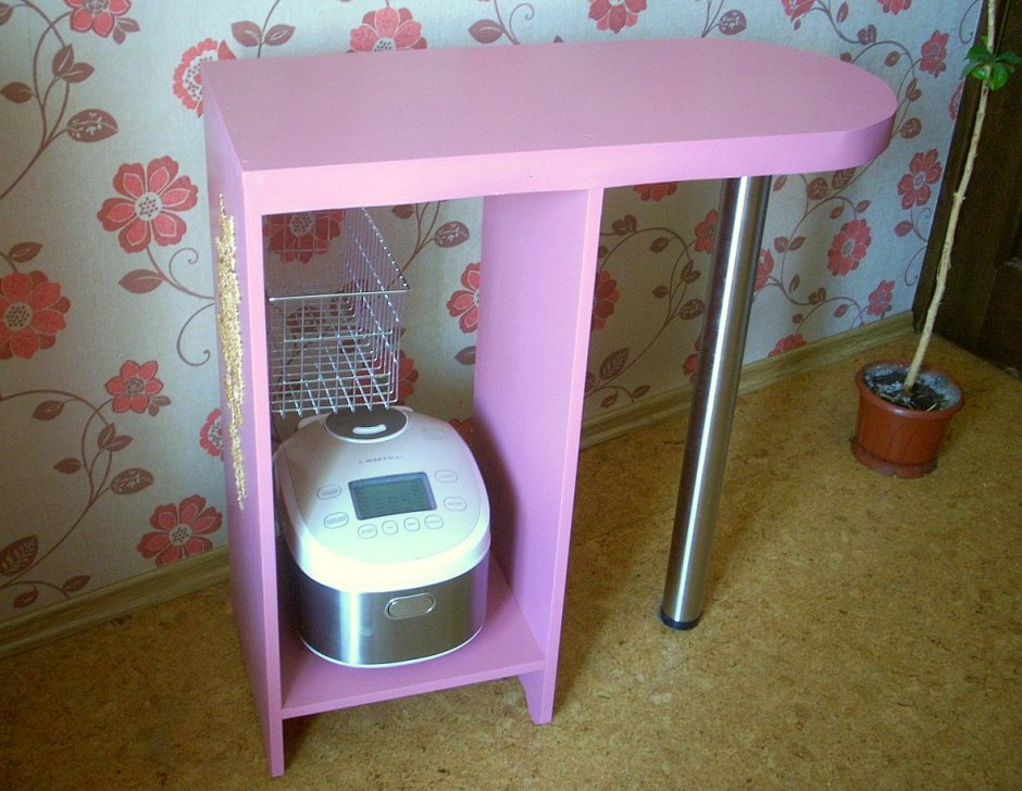 Подставка под микроволновку настольная своими руками