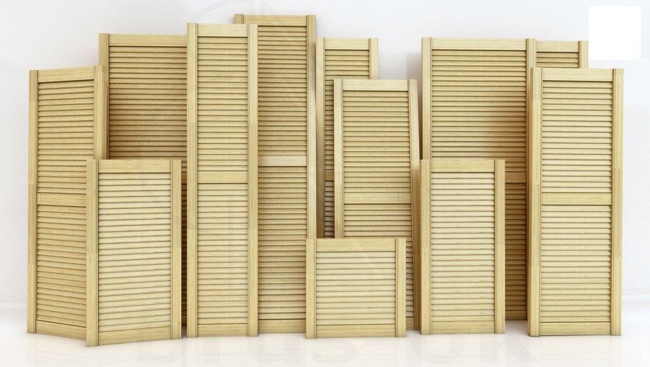 Двери Леруа Мерлен жалюзийные 1720x500