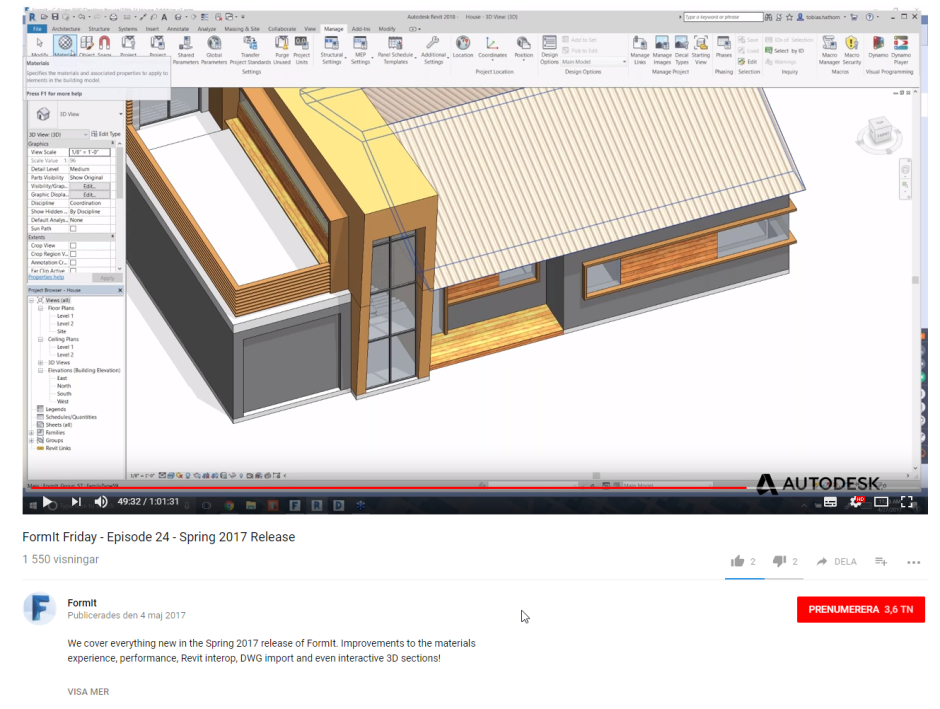 Ревит реалистичный вид