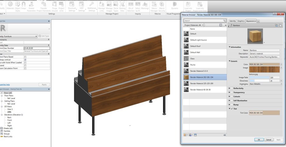 Калитка семейство ревит