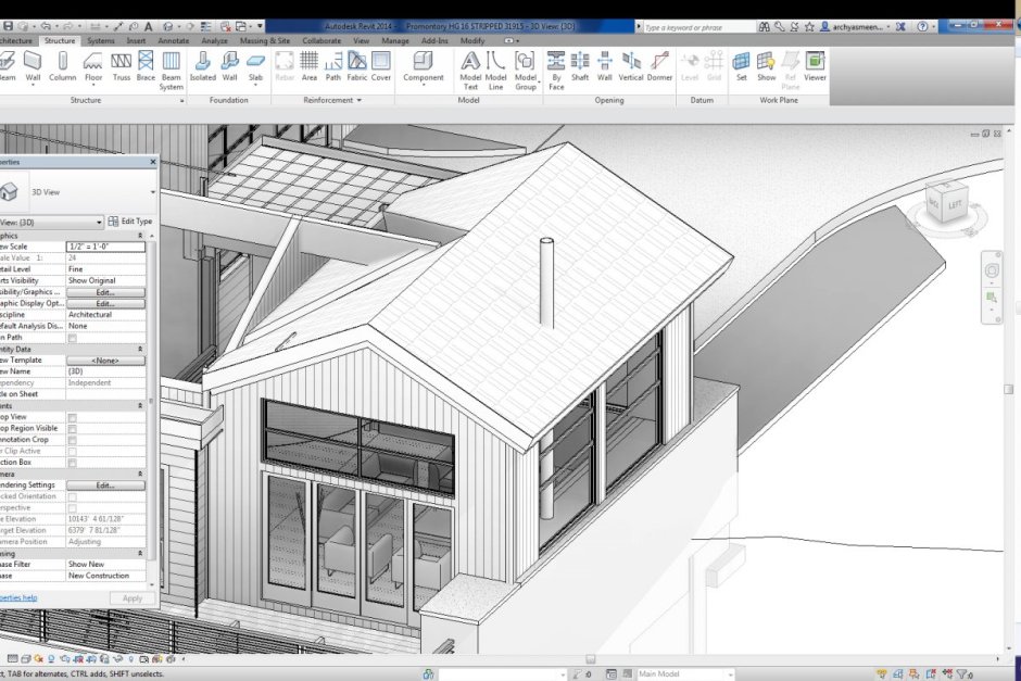 Revit 3d модель плоттер