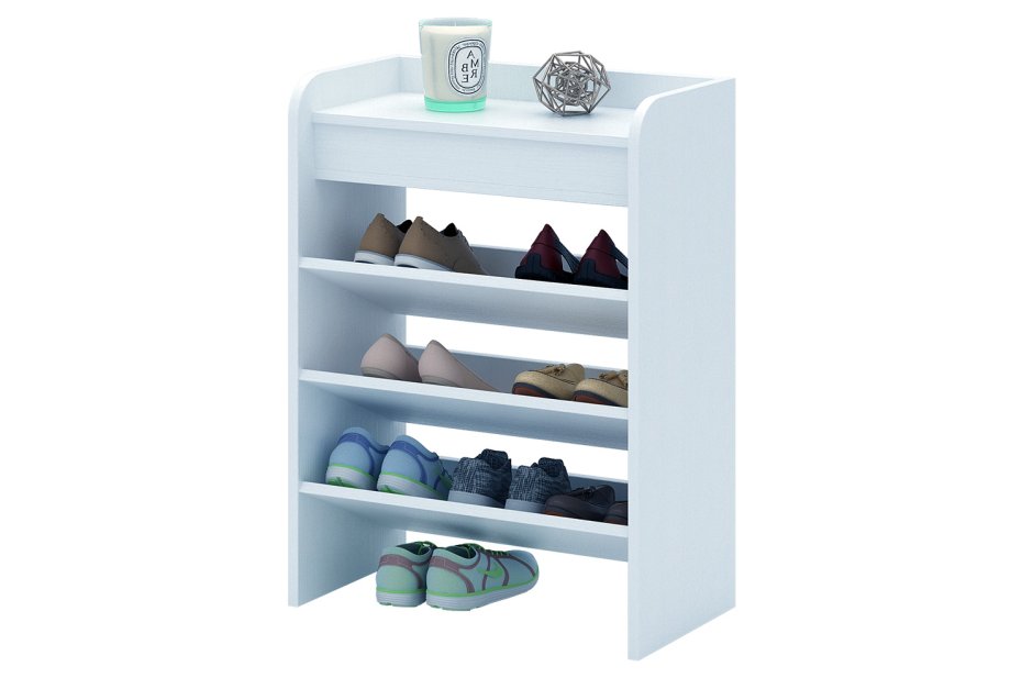 Обувница Вива-3 (венге/черное стекло)