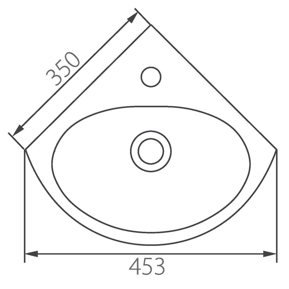 Раковина Colombo угловая