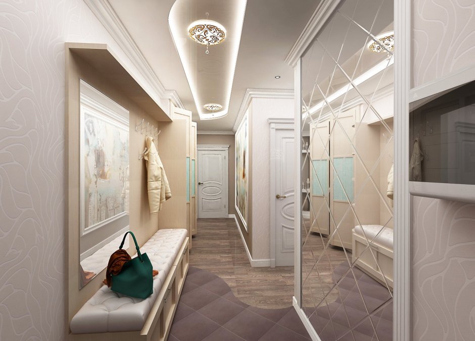 Минималистическая прихожая ikea