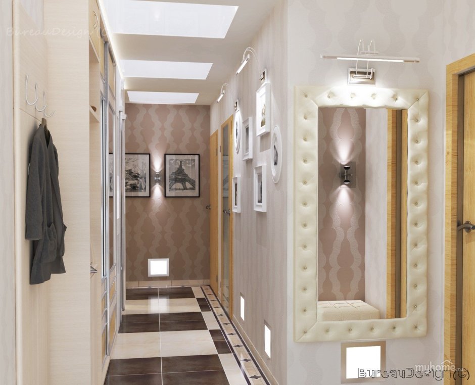 Зеркало в узком коридоре