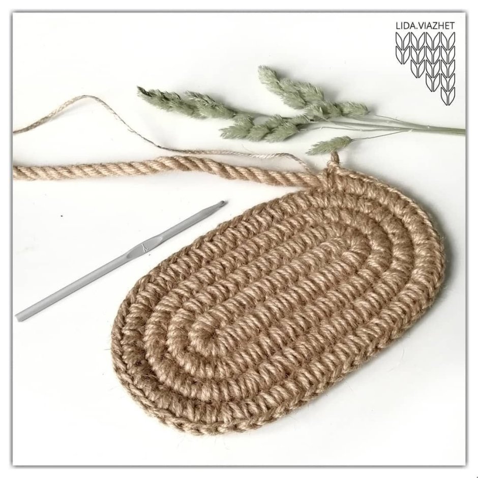 Ковер из джутового шпагата