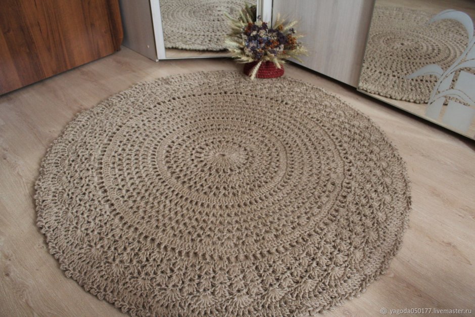 Коврик в прихожую вязаный крючком