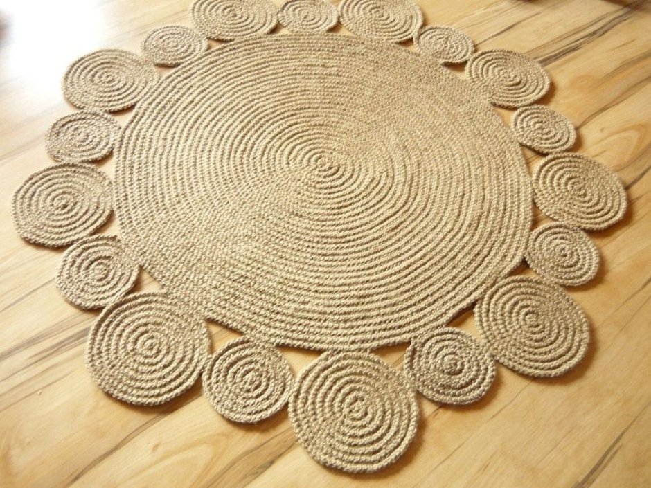 Квадратный ковер из полиэфирного шнура