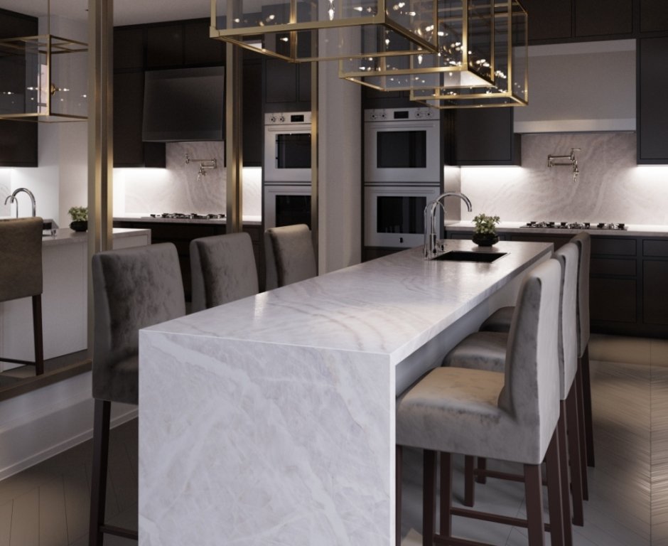 Столешница Слотекс 8054/r White Onyx