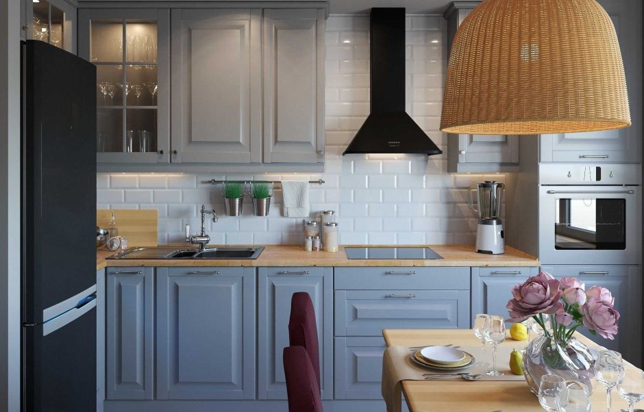 Кухня икеа Лаксарби (ikea Laxarby)